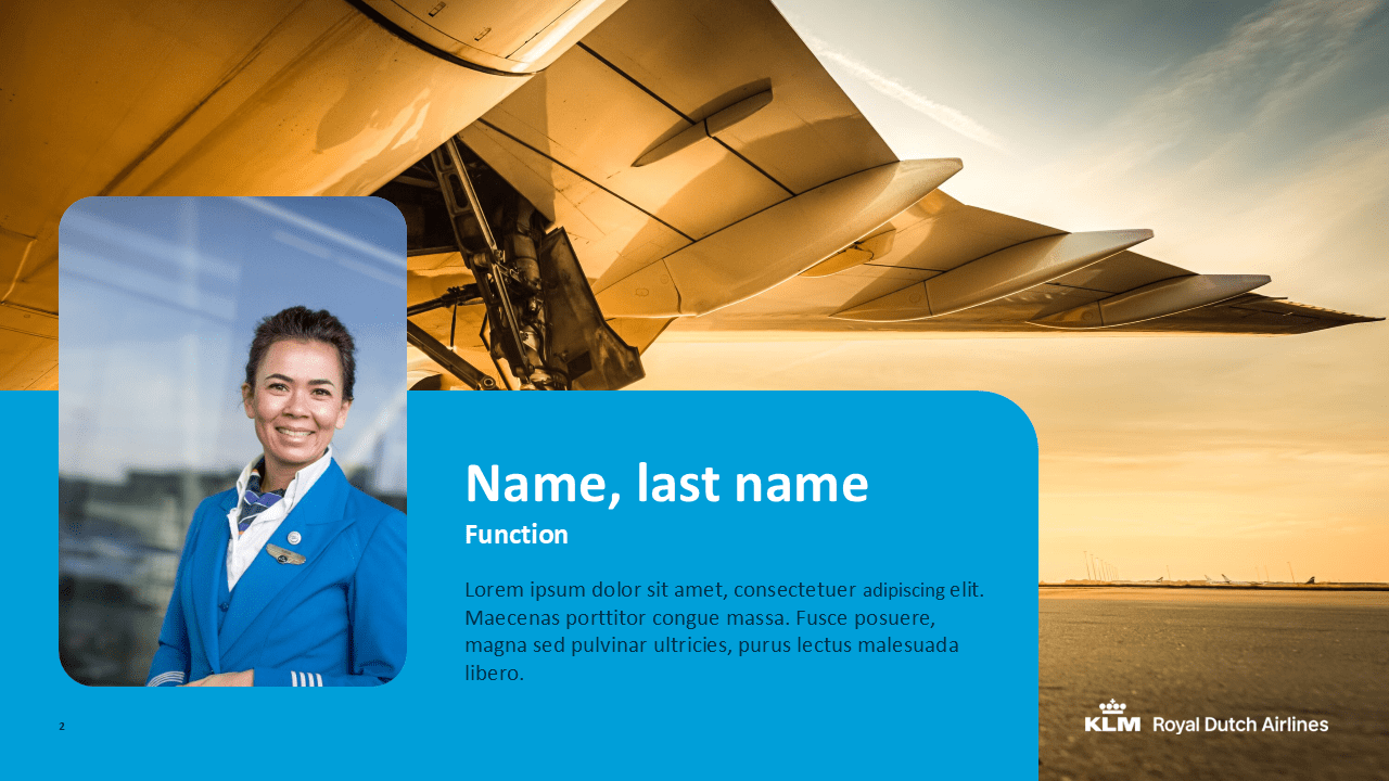 Introductie slide - KLM