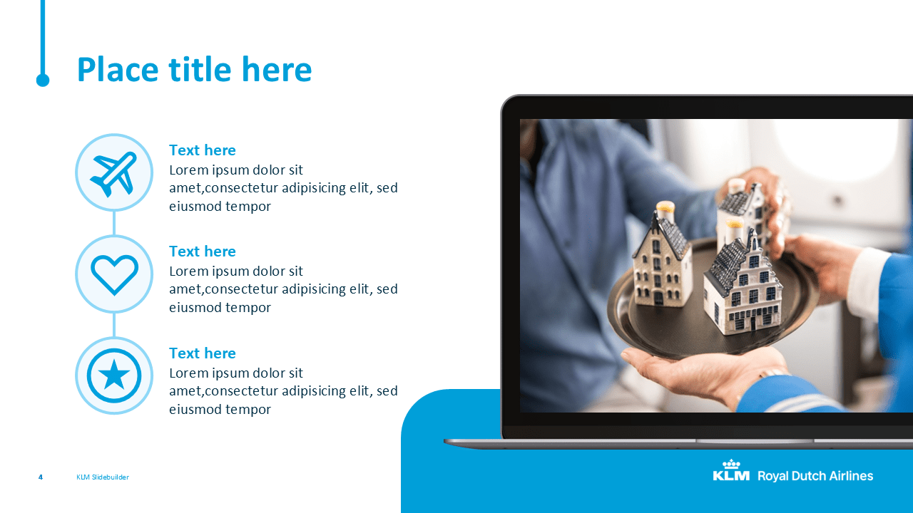 Mock-up slide - KLM