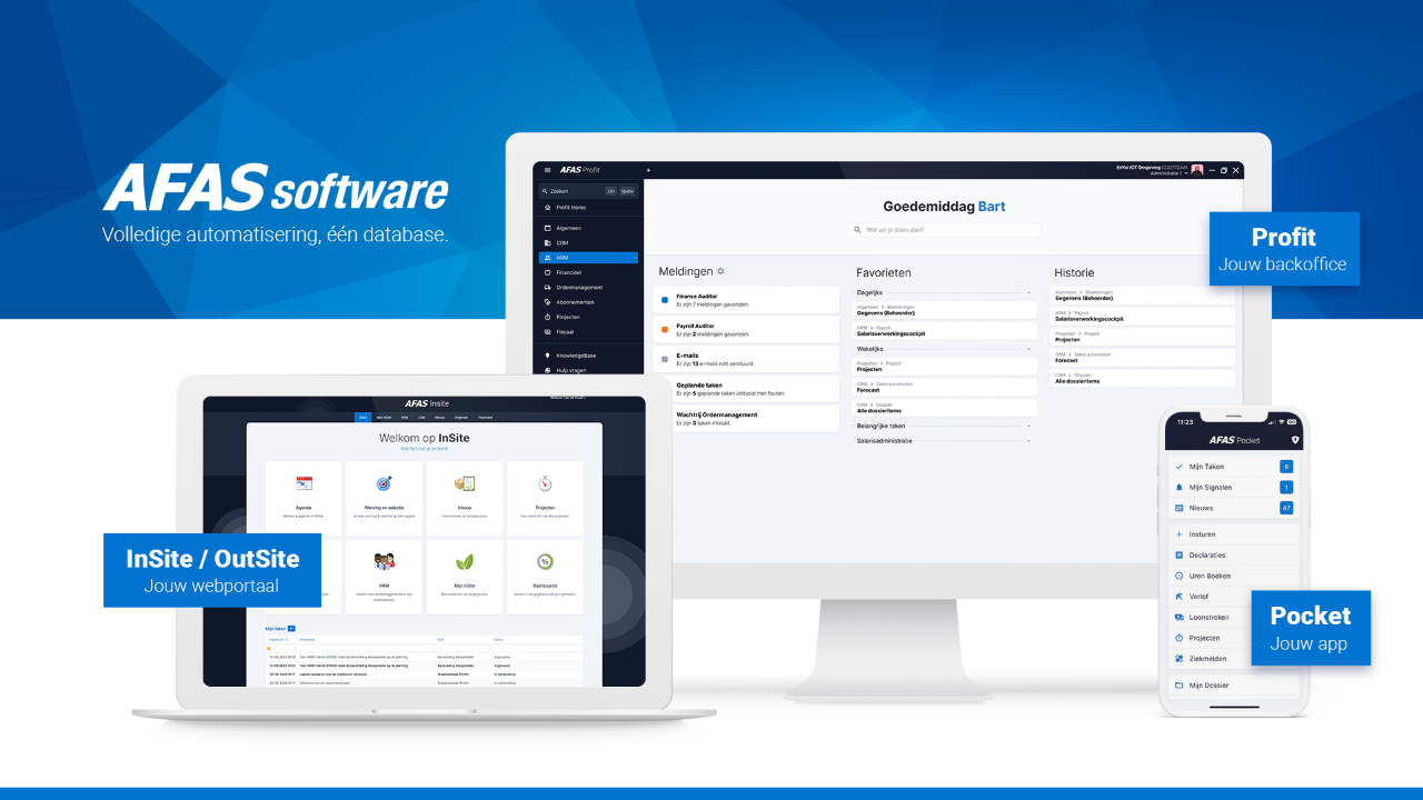 Slidebuilder AFAS - Mock-up