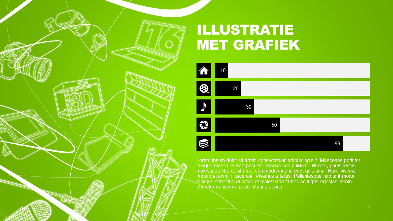 Slidebuilder GLR - Grafiek en beeld slide