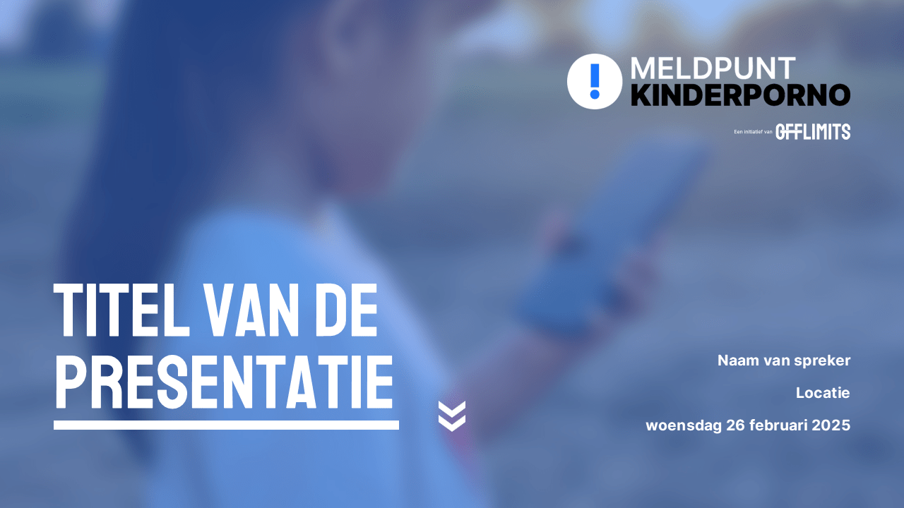 Titel slide - MELDPUNT